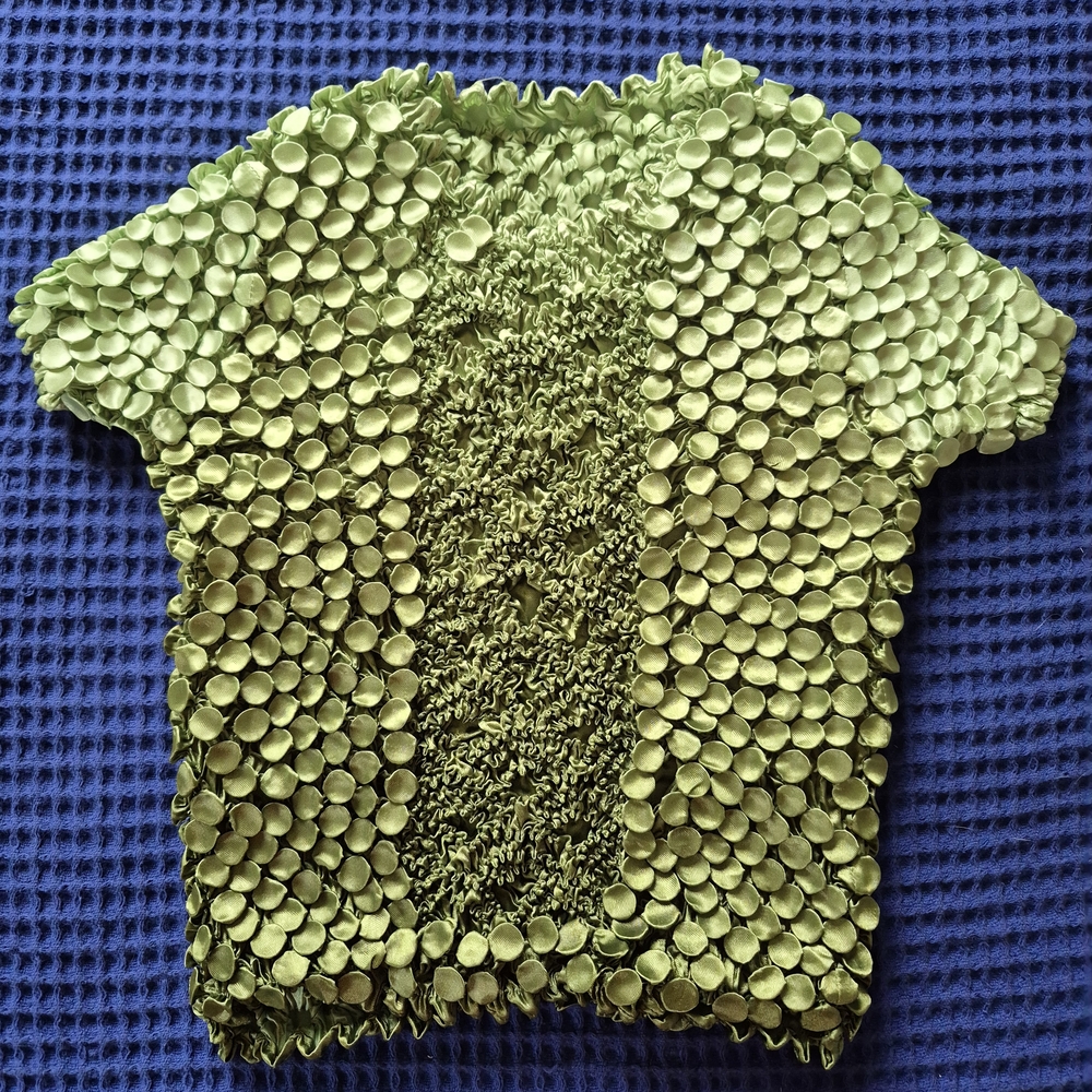 Unique Green Textured Top
